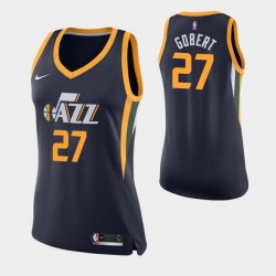 Jazz Utah Jazz Rudy Gobert y 27 Navy Swing-Swing Camiseta - Icono