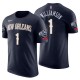 2019-20 Hombres New Orleans Pelicans & 1 Zion Williamson Icon Edición Navy Camiseta