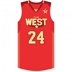 Kobe Bryant 2011 NBA All-Star & 24 Rojo Camiseta
