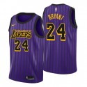 Men's Los Angeles Lakers y 24 Kobe Bryant City Purple Swingman Camiseta