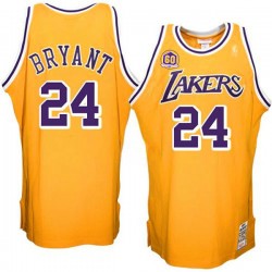Los Angeles Lakers y 24 Kobe Bryant Showtime showtime camiseta amarilla