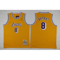 Juvenil Los Angeles Lakers y 8 Kobe Bryant Gold Swingman Camiseta