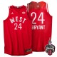 2016 Toronto All-Star Western Conference & 24 Kobe Bryant Rojo Camiseta