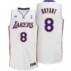 Los Angeles Lakers & 8 Kobe Bryant Sunday Blanco Camiseta