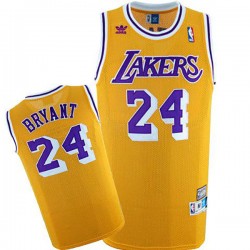 Los Angeles Lakers & 24 Kobe Bryant Soul Swing Swing Hardwood Classics Throwback Gold Camiseta