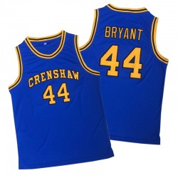 CRENSHAW High School y 44 Kobe Bryant Azul College Basketball Camiseta