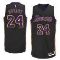 Los Angeles Lakers y 24 Kobe Bryant alternate Negro Auténtico Camiseta
