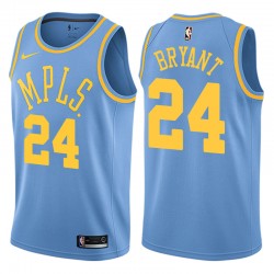 Hombres 2017-18 Los Angeles Lakers & 24 Kobe Bryant Jugador retirado Azul Classic Edición Swingman Camiseta