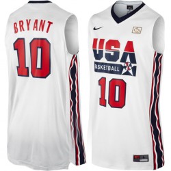 Nike Kobe Bryant USA 1992 Equipo de ensueño Auténtico Camiseta-Blanco