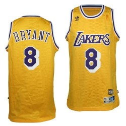 Los Angeles Lakers # 8 Kobe Bryant Soul Swing Swing Gold Camiseta