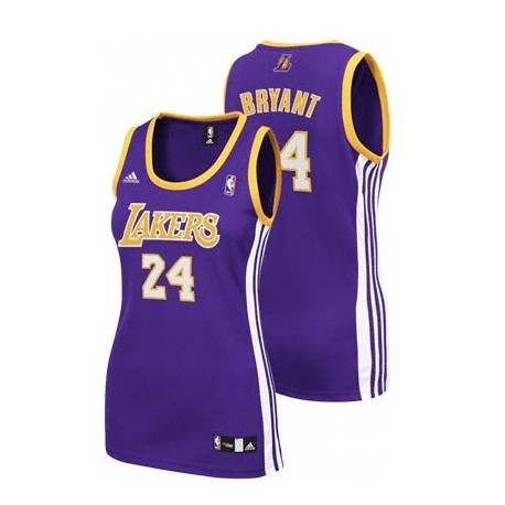 Los Angeles Lakers y 24 Kobe Bryant Purple Purple Camiseta