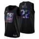 Phoenix Suns Deandre Ayton & 22 Iridcente Holográfico Camiseta Negro