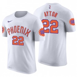 2018 Draft de la NBA Phoenix Suns y 22 DEANDRE AYTON CLÁSICO EDICION BLANCO NOMBRE Y NÚMERO Camiseta Camiseta