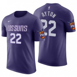 2018 NBA PROYECTO Phoenix Suns y 22 DEANDRE AYTON CIUDAD EDICION Nombre de la Marina y Número Camiseta Camiseta