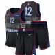 Nike Philadelphia 76ers Tobias Harris & 12 Negro City Edición EDIFICIOS DE GIERN
