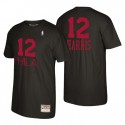Filadelfia 76ers Mitchell # Ness Reload 2.0 Tobias Harris # 12 Negro camiseta