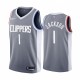 2020-21 La Clippers Reggie Jackson Ganed Edition Grey & 1 Camisetas