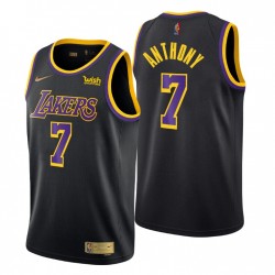 Los Angeles Lakers ganó Edición y 7 Carmelo Anthony Negro Swingman Camiseta