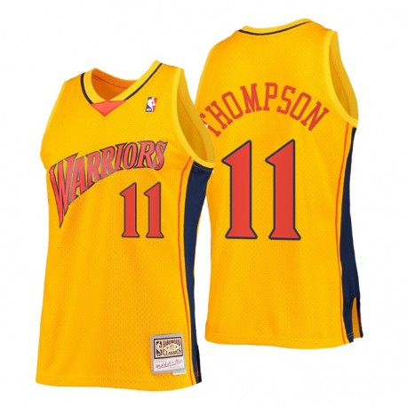 Golden State Warriors Klay Thompson y 11 Mitchell & Ness Gold HWC SWINGMAN Reload 2.0 Camiseta