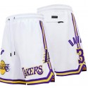 Los Angeles Lakers Pro Standard Anthony Davis Blanco Equipo Pantalones cortos