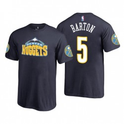 Juventud Denver Nuggets Team Primary Logo Navy Will Barton Sleeve Short Sleeve 5 Camiseta