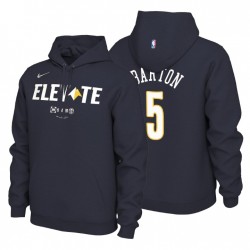 Hombres denver nuggets 5 Pullover 2019 NBA Playoffs Navy Mantra Will Barton Hoodie