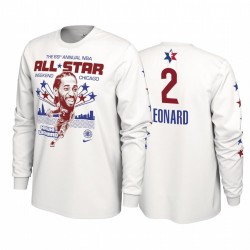 Los Angeles Clippers & 2 Kawhi Leonard 2020 NBA All-Star Fin de semana Super Player Blanco camiseta