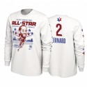 Los Angeles Clippers # 2 Kawhi Leonard 2020 NBA All-Star Fin de semana Super Player Blanco camiseta