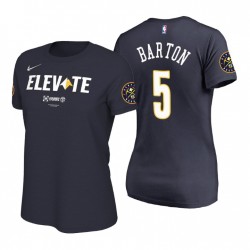 Denver Nuggets 5 NBA Playoffs encuadernado Will Barton Navy Team Mantra camiseta