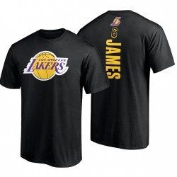 Los Ángeles Lakers Número de conmutación oficial LeBron James # 6 Negro 2021-22 Camiseta