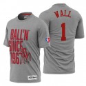 Houston Rockets John Wall # 1 nba 75 aniversario gris camiseta gris