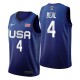 EE.UU. Equipo 2021 Tokio Olímpico Baloncesto # 4 Bradley Beal Royal Camiseta