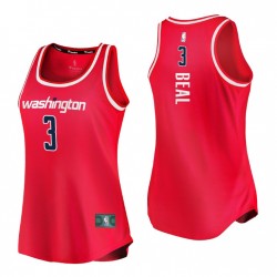 Washington Wizards Camiseta Bradley Beal No.3 réplica rojo 2021 mujeres