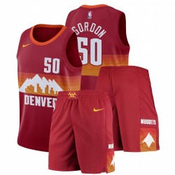 Nike Denver Nuggets Aaron Gordon # 50 Rojo City Edición EDIFICIOS DE GIERN