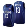 EE.UU. Equipo 2021 Tokio Olímpico Basketball # 13 bam Adebayo Royal Camiseta
