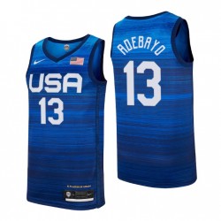 EE.UU. Equipo 2021 Tokyo Olympics Basketball # 13 bam Adebayo Jugador de Navidad Camiseta