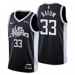 LOS ANGELES CLIPPERS # 33 Nicolas Batum Swingman Negro Camiseta Ciudad Edición 2021