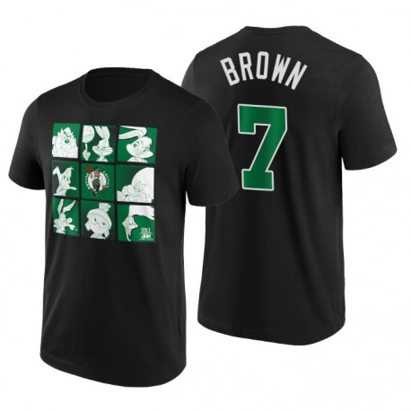 Boston Celtics Space Jam Tune Squad T-Shirt Jaylen Brown # 7 Negro