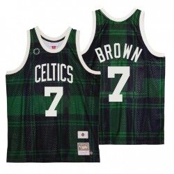 Boston Celtics Mitchell& Ness X Jaylen Brown ininterrumpido # 7 Verde Camiseta