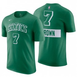 Boston Celtics # 7 Jaylen Brown City Edición Green T-Shirt