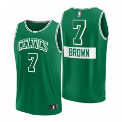 2021-22 Boston Celtics Jaylen Brown # 7 Replica Verde Camiseta - Ciudad