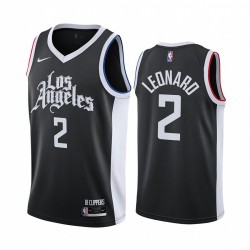 Kawhi Leonard Los Angeles Clippers 2020-21 Negro City Camisetas