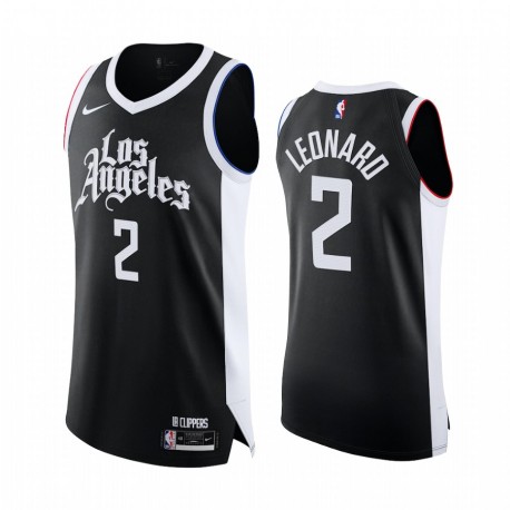 Kawhi Leonard la Clippers Black Authentic City Edition 2020-21 Camisetas