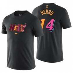 Miami Heat Split Logo City Nike camiseta Tyler HERRO # 14 Negro