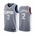 2020-21 La Clippers Kawhi Leonard Gorned Edition Gray # 2 Camisetas