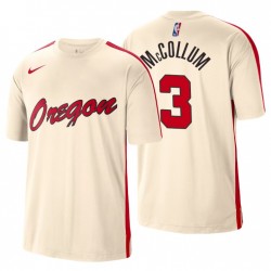 Portland Trail Blazers City Edición Shooter camiseta C.J. McCollum # 3 Cream