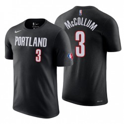 Portland Trail Blazers C.j. McCollum # 3 75 aniversario Diamante Negro camiseta