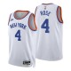 New York Knicks Derrick Rose # 4 2021-22 75 Aniversario Classic Edición Año Zero Blanco Camiseta