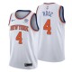 NO.4 Derrick Rose New York Knicks Swingman Blanco Camiseta Association Edición
