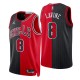 Chicago Bulls Split Edición Zach Lavine No. 8 Rojo Negro 2021-22 Swingman Camiseta